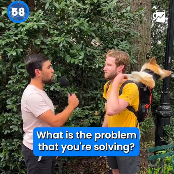 Load video: 60 second start-up interview