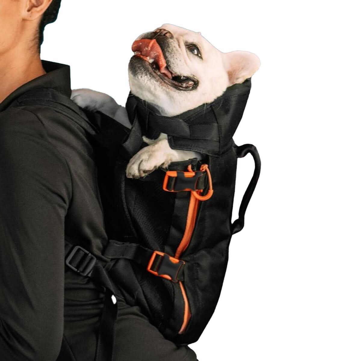 dog mini backpack Small Carrier Made in USA Full grain leather SMONT Dog Backpack Carrier Pet